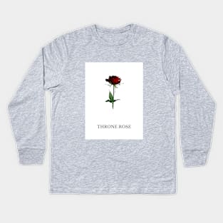 THRONE ROSE Kids Long Sleeve T-Shirt